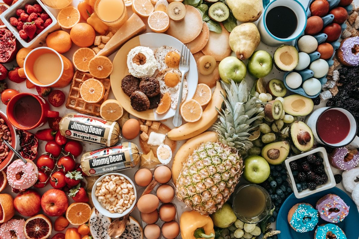 Well-organized kitchen pantry with neatly stored food products